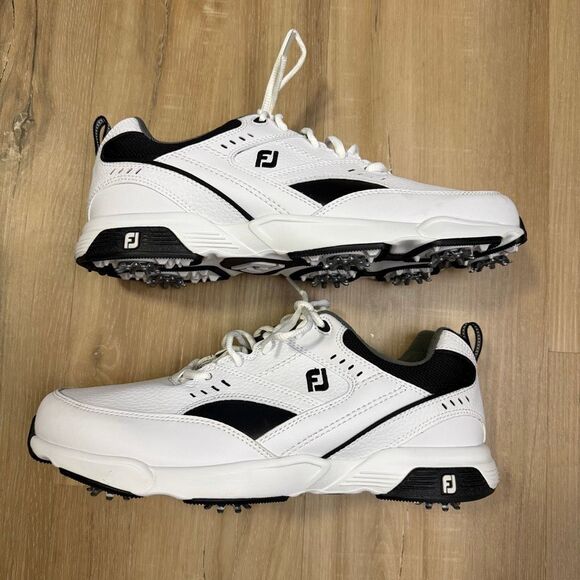 Footjoy Men’s Specialty Golf Spiked Cleats Black White Shoe Size 10 Performance main image 6